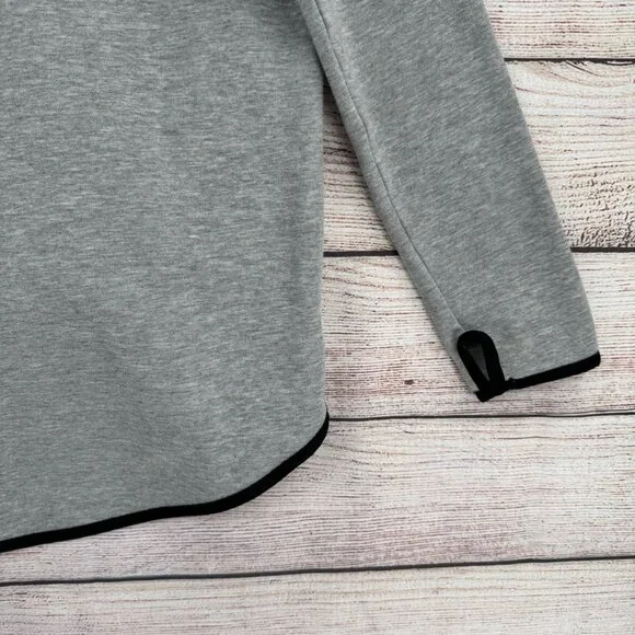 Nike Tech Fleece Asymmetric Cape Zip Hoodie Sweatshirt Women's Large Gray - Picture 13 of 13